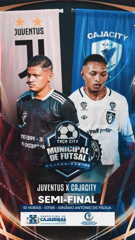 Taça City Municipal de Futsal entra na fase decisiva com semifinais neste domingo em Cajazeiras do Piauí