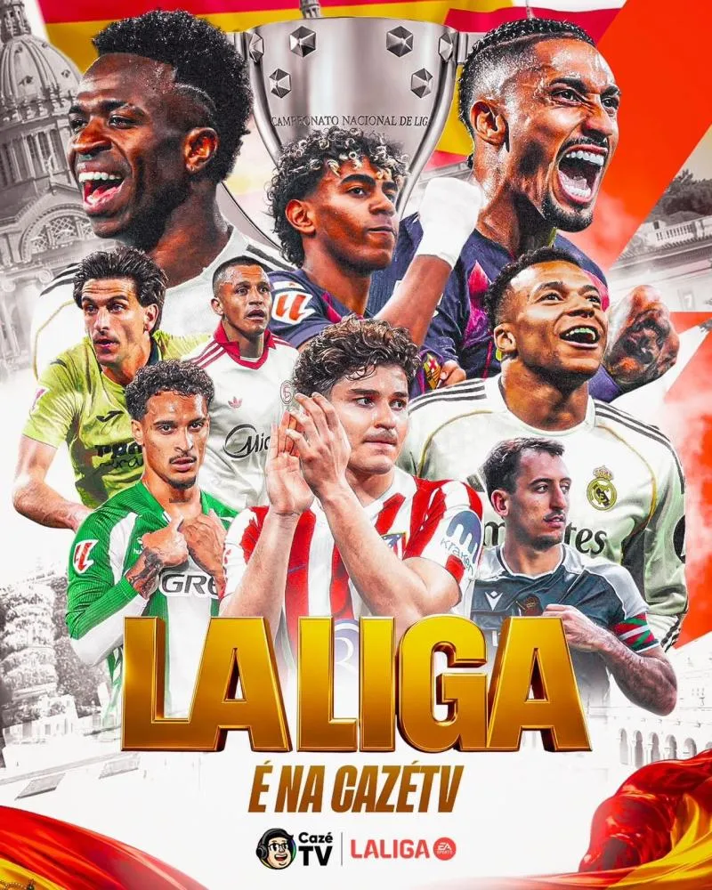 CazéTV garante transmissão gratuita de La Liga no YouTube por seis temporadas